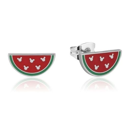 Disney Couture Kingdom - Mickey Mouse - Watermelon Slice Enamel Stud Earrings