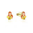 Couture Kingdom - Disney - Beauty and the Beast Princess Belle Stud Earrings Yellow Gold