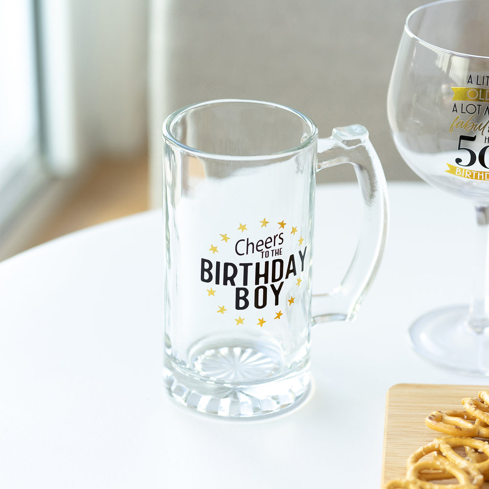 Splosh Sip Celebration Beer Glass - Birthday Boy