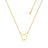 Couture Kingdom - Disney - Mickey Mouse Outline Necklace Gold