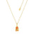 Couture Kingdom - Disney - Beauty and the Beast Enchanted Rose Necklace Yellow Gold
