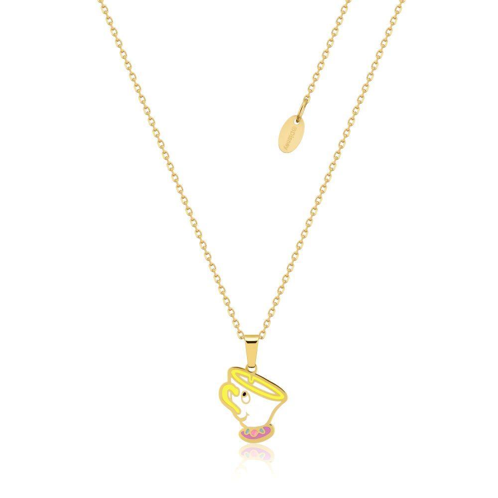 Couture Kingdom - Disney - Beauty and the Beast Chip Necklace Yellow Gold