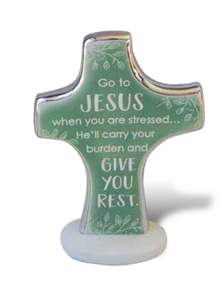 Bedtime Prayer Cross - Jesus Give You Rest