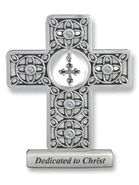 Dedicated to Christ Metal Cross