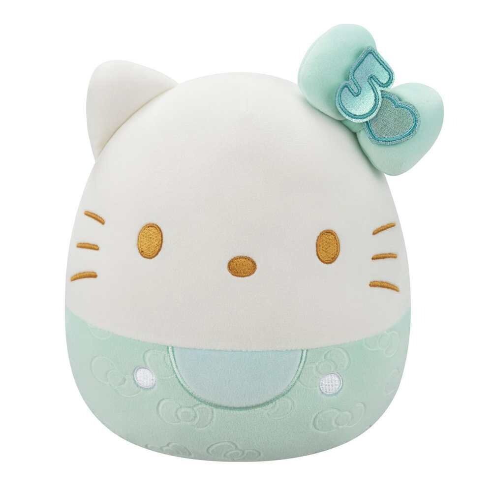 Squishmallows - Sanrio Hello Kitty 50th Anniversary Green Bows 8"