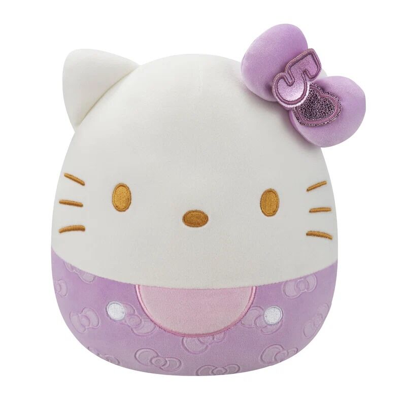 Squishmallows - Sanrio Hello Kitty 50th Anniversary Purple Bows 8"