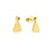 Disney Couture Kingdom - Beauty and the Beast - Belle Stud Earrings Yellow Gold