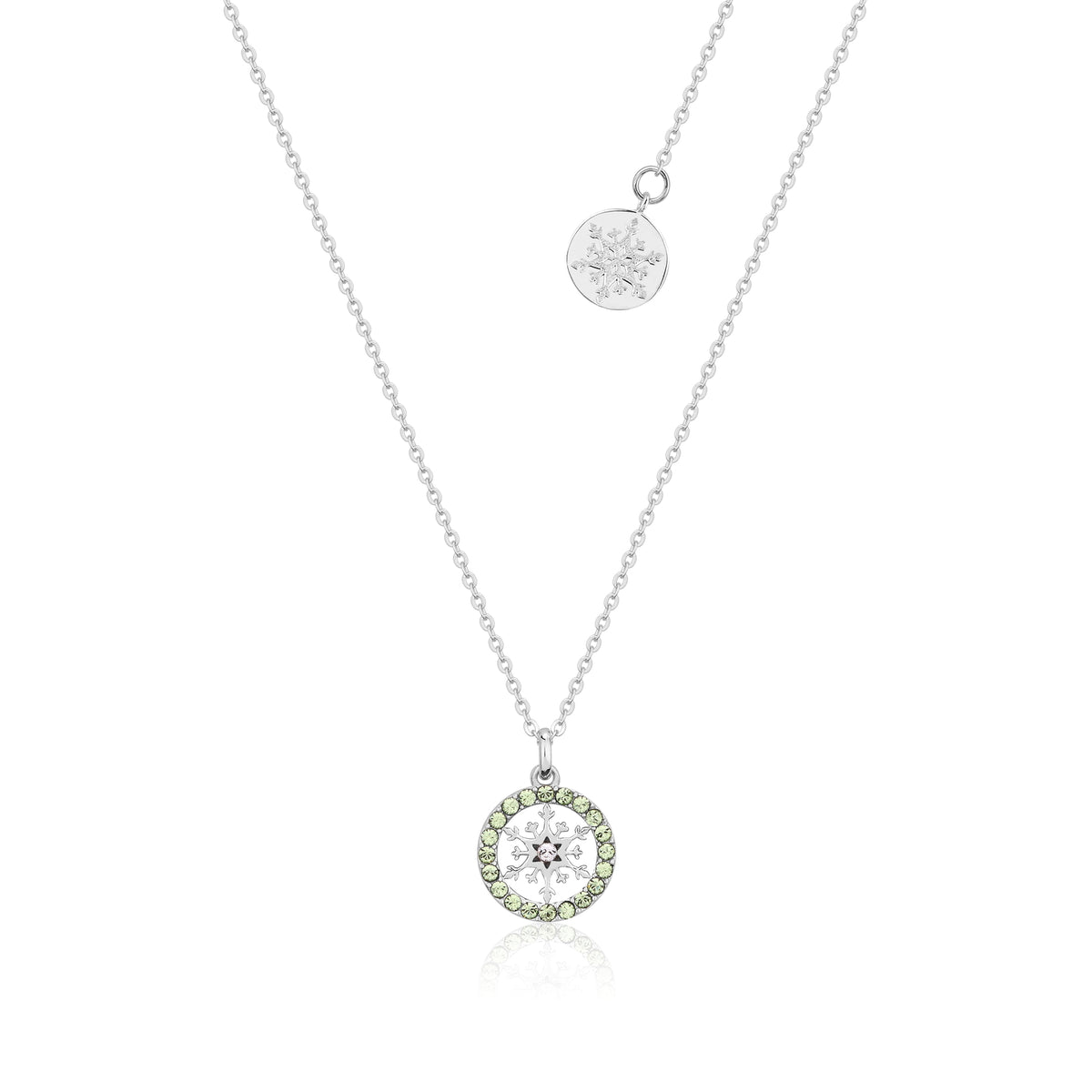 Disney Couture Kingdom - Frozen 2 - August Birthstone Snowflake Necklace