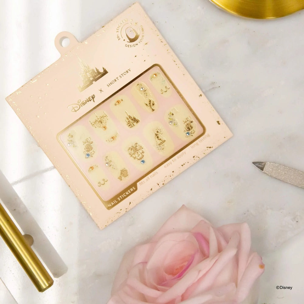 Disney X Short Story Nail Stickers - Beauty And The Beast