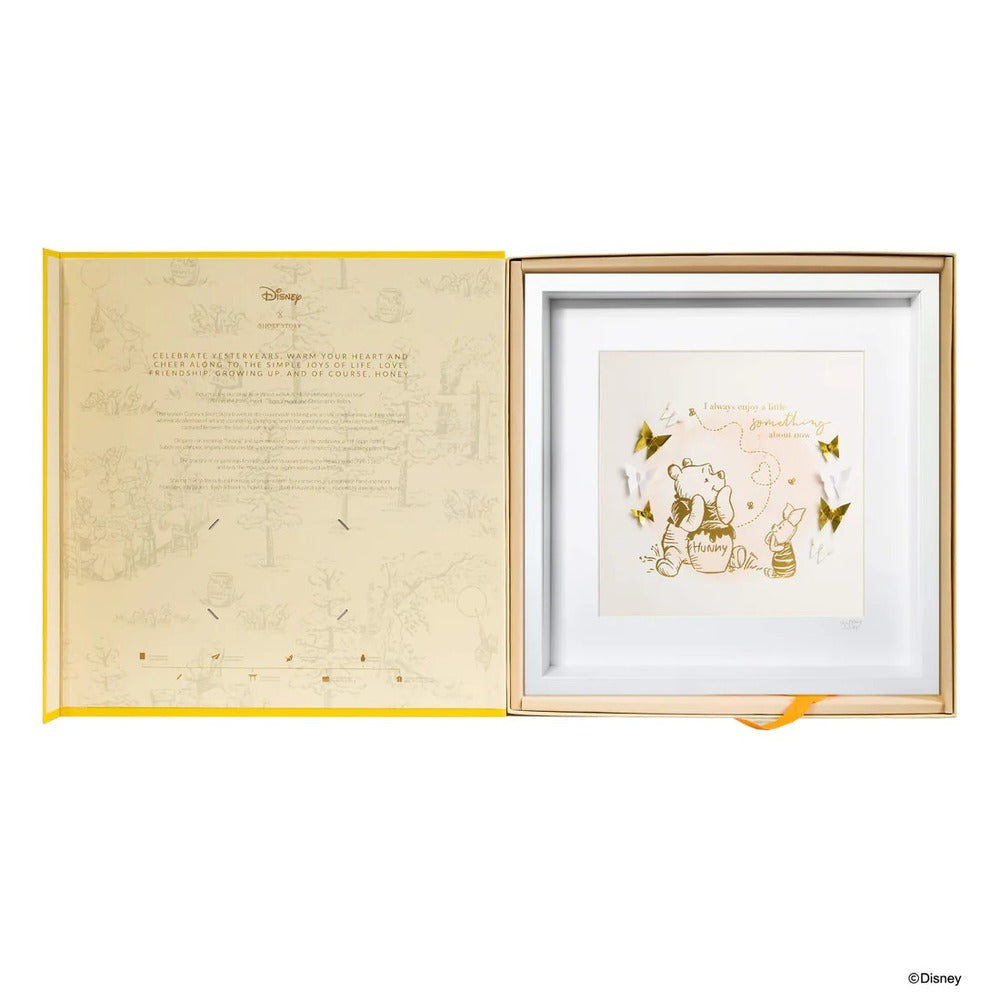 Disney X Short Story Large Wall Art - Pooh & Piglet Enjoy Something
