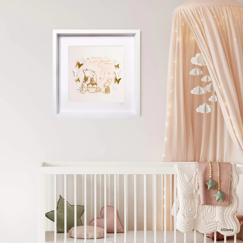 Disney X Short Story Large Wall Art - Pooh & Piglet Enjoy Something
