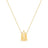 Disney Couture Kingdom - Beauty and the Beast - Enchanted Rose Necklace Yellow Gold