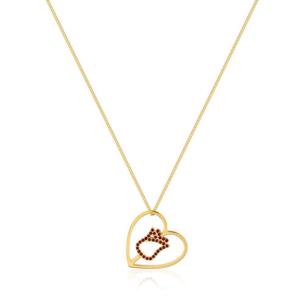 Disney Couture Kingdom - Beauty and the Beast - Enchanted Rose Necklace Yellow Gold