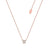 Disney Couture Kingdom Precious Metal - Mickey Mouse - Claw Set CZ Necklace Rose Gold