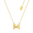 Disney Couture Kingdom Precious Metal - Minnie Mouse - Bow Necklace Gold