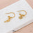 Disney x Short Story Hoop Earrings Little Mermaid - Gold