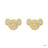 Disney x Short Story Earrings The Lion King Simba Face - Gold