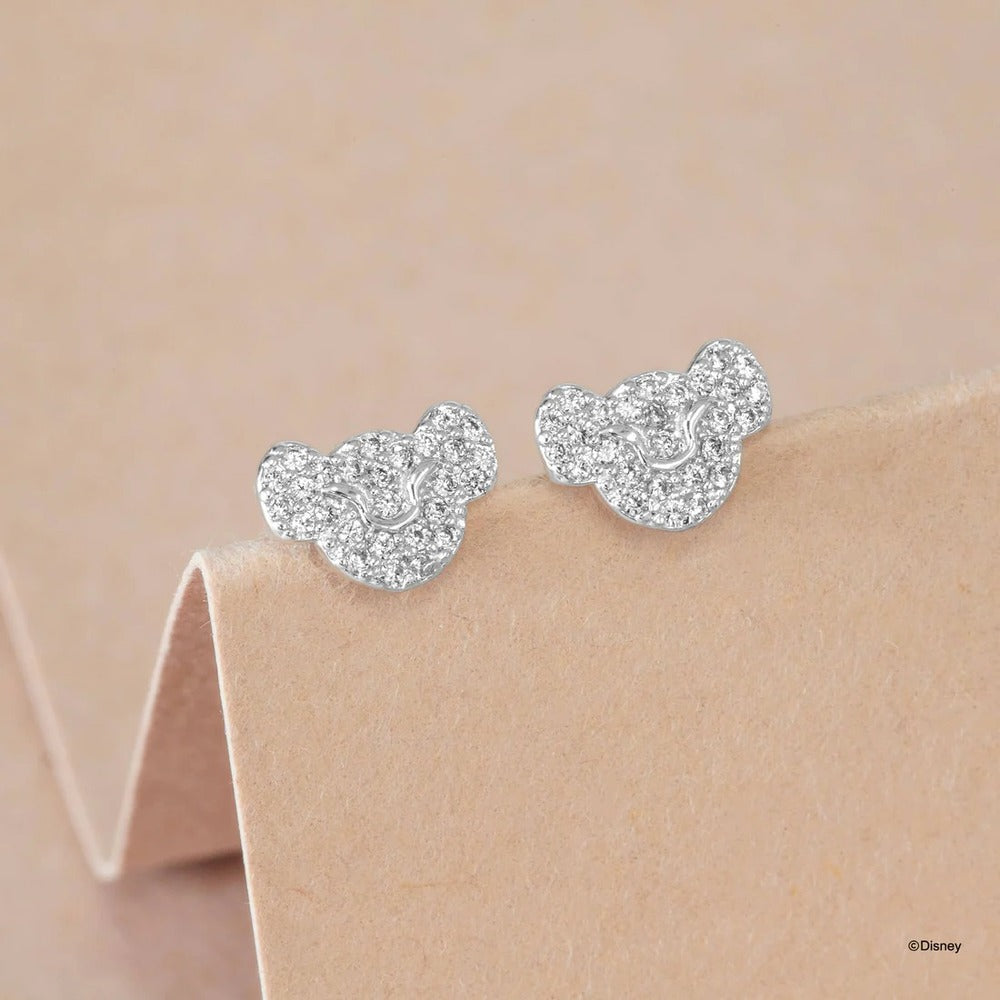 Disney x Short Story Earrings The Lion King Simba Face - Silver