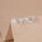 Disney x Short Story Earrings The Lion King Simba Face Stencil - Silver