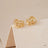 Disney x Short Story Earrings The Lion King Simba Stencil - Gold