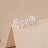 Disney x Short Story Earrings The Lion King Simba Stencil - Silver