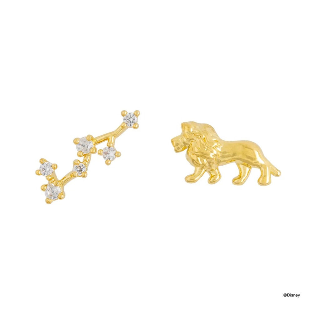 Disney x Short Story Earrings The Lion King Great Kings - Gold