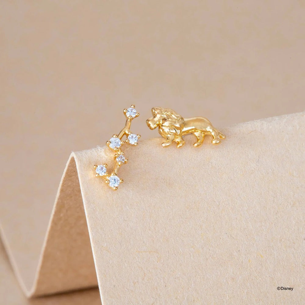 Disney x Short Story Earrings The Lion King Great Kings - Gold