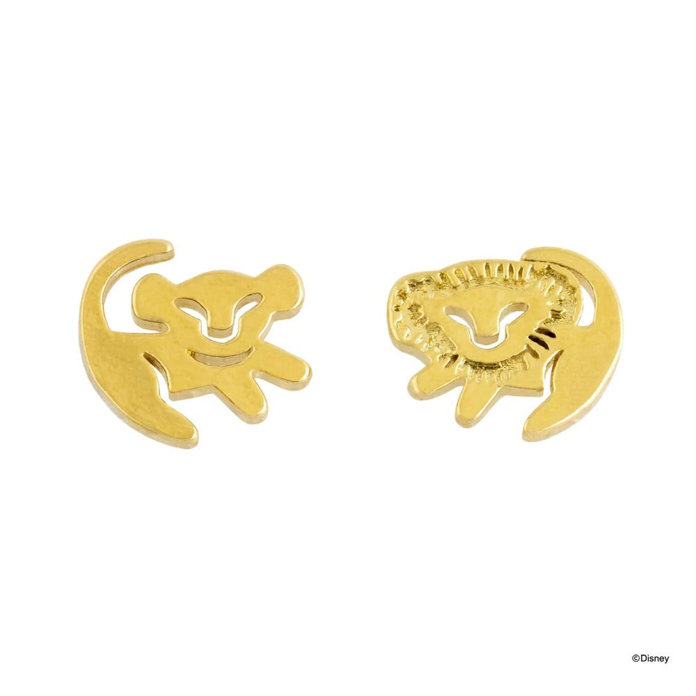 Disney x Short Story Earrings The Lion King Simba - Gold