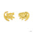 Disney x Short Story Earrings The Lion King Simba - Gold