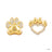 Disney x Short Story Earrings The Lion King Paw Print - Gold