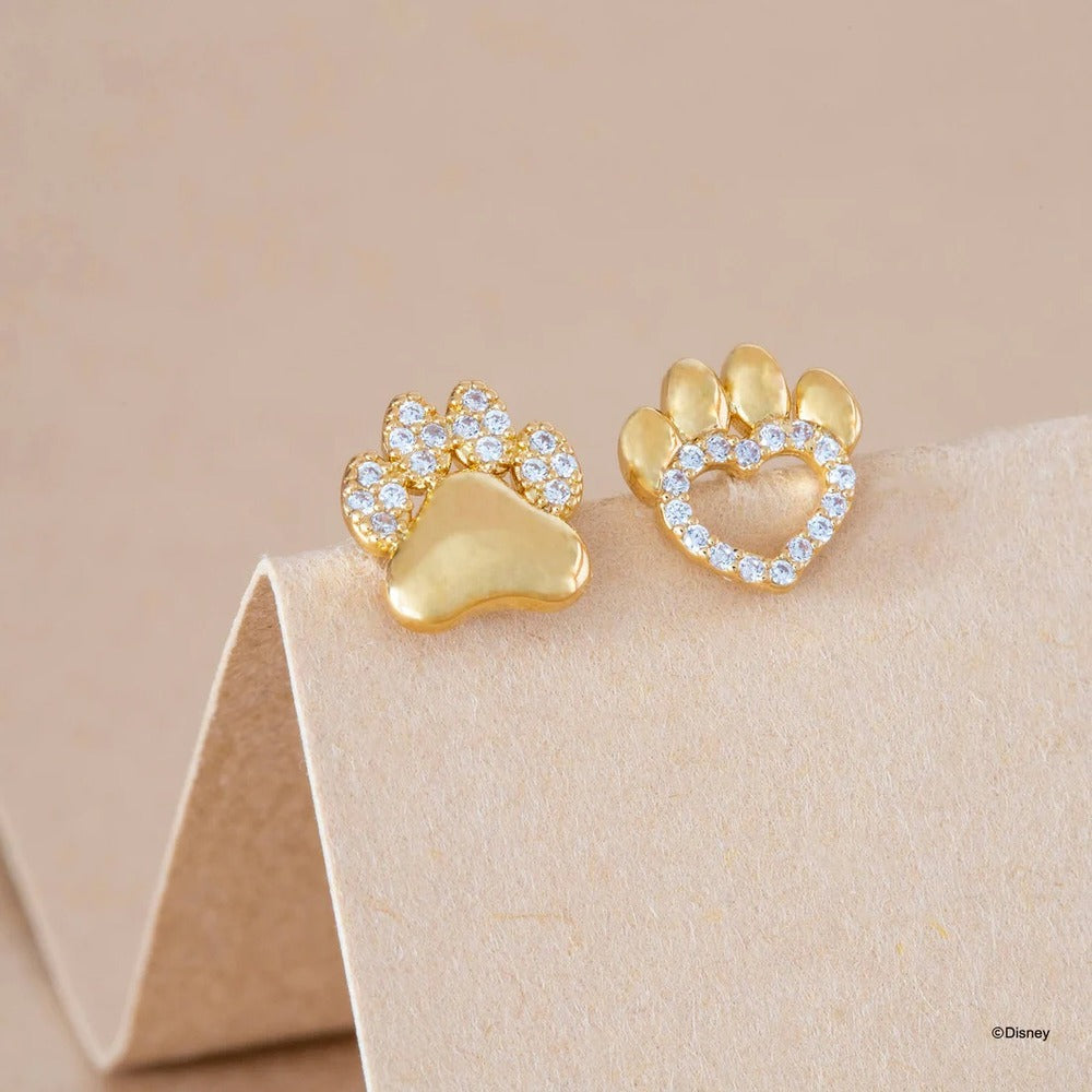 Disney x Short Story Earrings The Lion King Paw Print - Gold