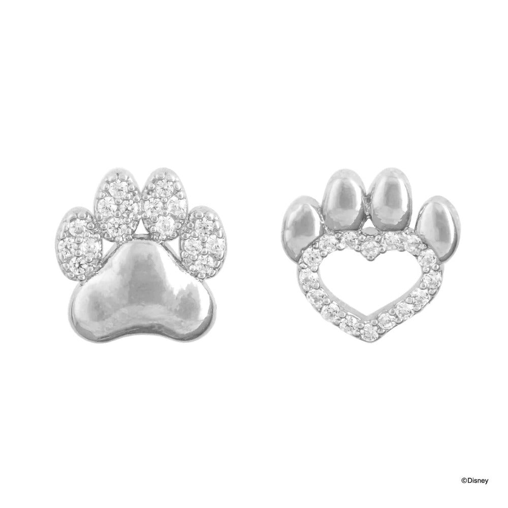 Disney x Short Story Earrings The Lion King Paw Print - Silver