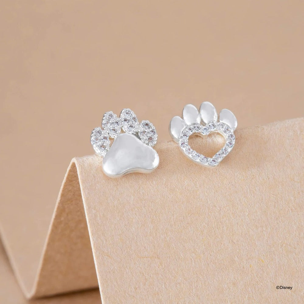 Disney x Short Story Earrings The Lion King Paw Print - Silver