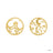 Disney x Short Story Earrings The Lion King Outlands Stencil - Gold