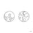 Disney x Short Story Earrings The Lion King Outlands Stencil - Silver