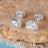 Disney x Short Story Earrings Lilo & Stitch Diamante Hibiscus & Camera - Silver