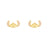 Disney x Short Story Earrings Stitch Face - Gold