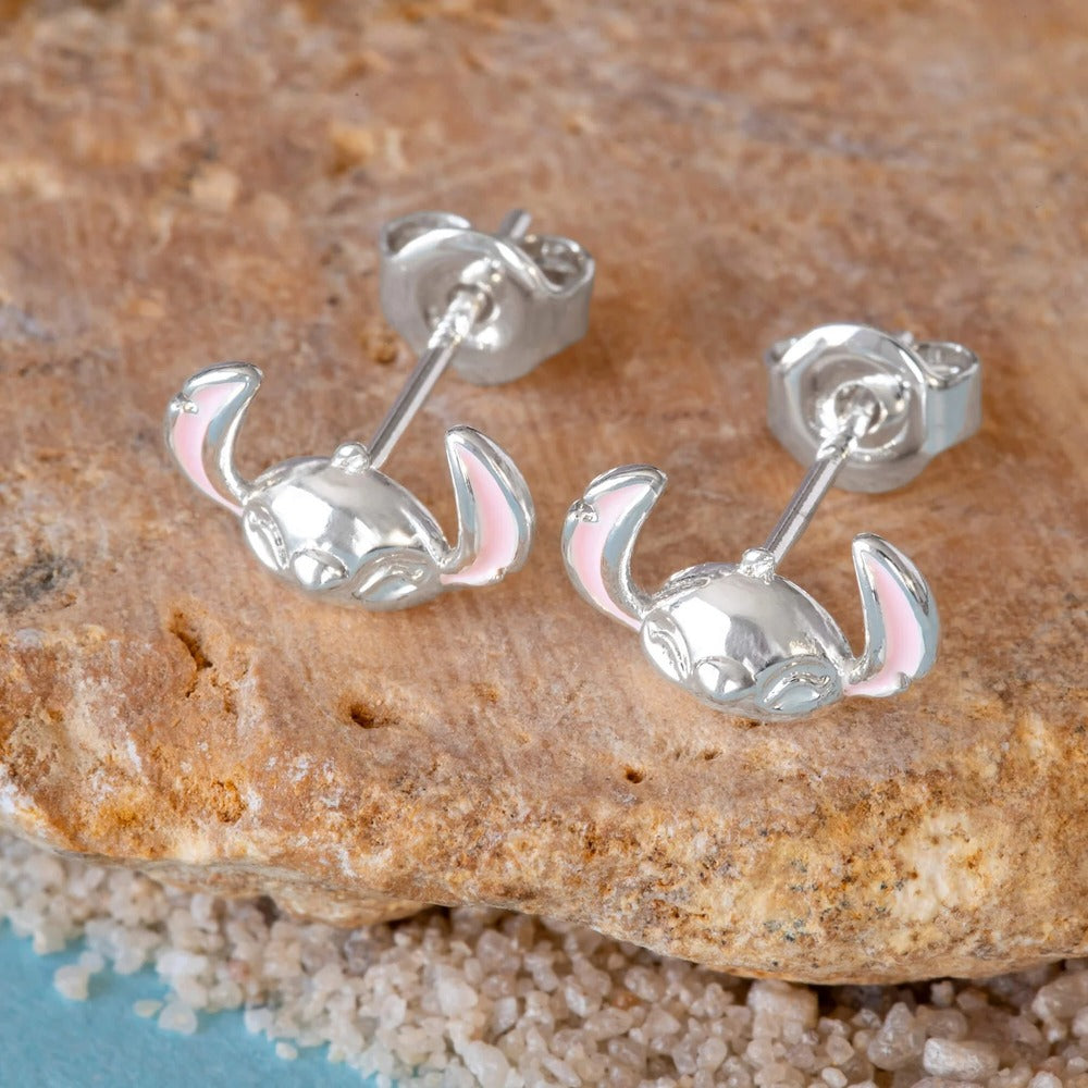 Disney x Short Story Earrings Stitch Face - Silver