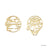 Star Wars x Short Story Earrings - Death Star - Gold