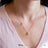 Disney x Short Story Necklace Sleeping Beauty - Gold
