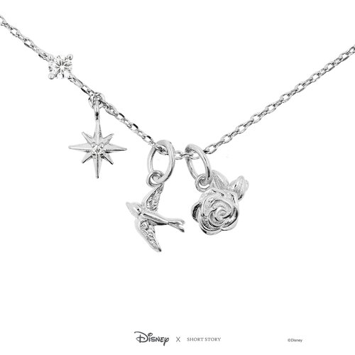 Disney x Short Story Necklace Sleeping Beauty - Silver