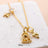 Disney x Short Story Necklace Beauty And The Beast - Gold