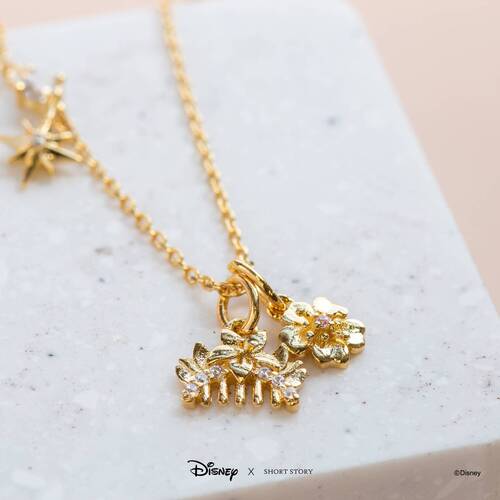 Disney x Short Story Necklace Mulan - Gold