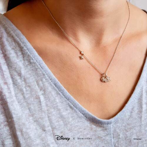 Disney x Short Story Necklace Mulan - Silver