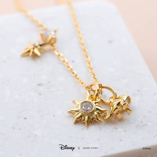 Disney x Short Story Necklace Tangled - Gold