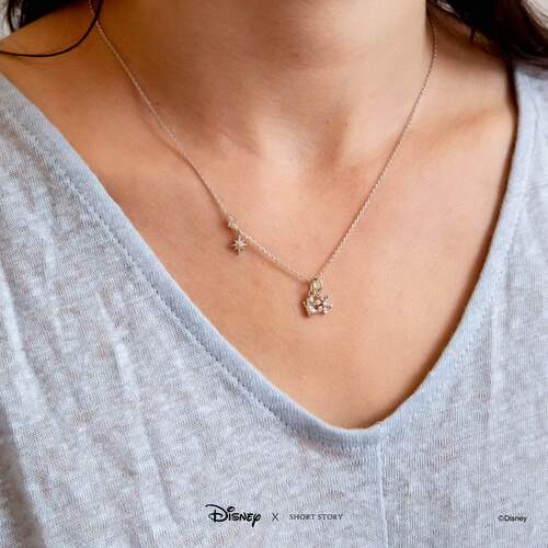 Disney x Short Story Necklace Frozen - Silver