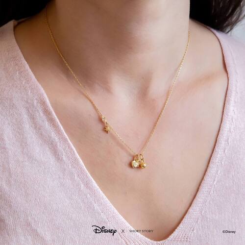 Disney x Short Story Necklace Snow White - Gold
