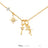 Disney x Short Story Necklace Tinkerbell - Gold