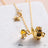 Disney x Short Story Necklace Chip And Mrs Potts - Gold
