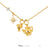 Disney x Short Story Necklace Chip And Mrs Potts - Gold